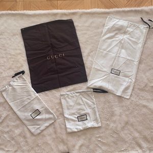 Authentic Gucci dust bags bundle of 4
